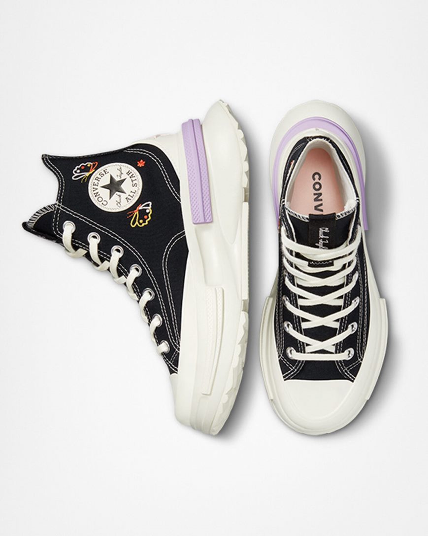 Men's Converse Run Star Legacy CX Butterfly Wings High Top Platform Shoes Black | AU CE534E
